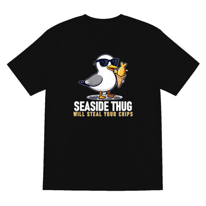 Seaside Thug Funny T-Shirt & Sweatshirt T-Shirt in Black