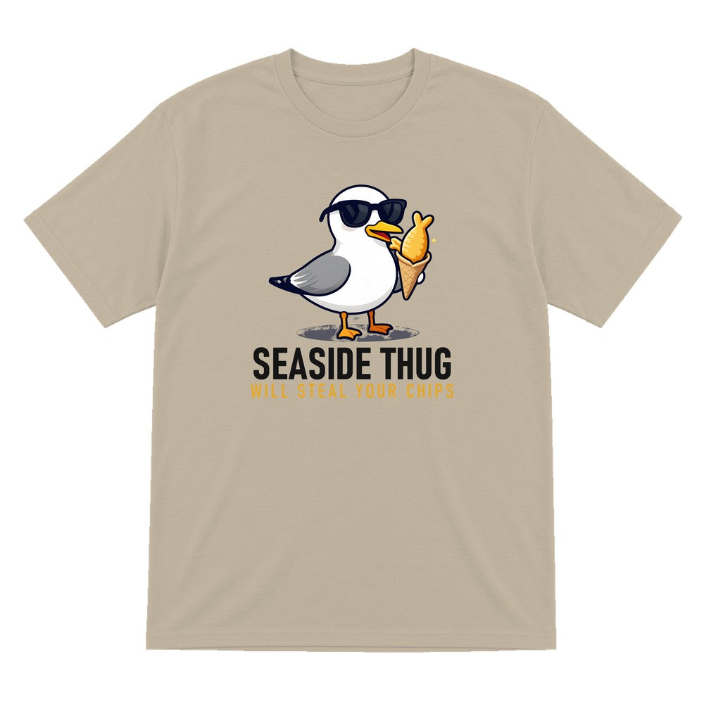 Seaside Thug Funny T-Shirt & Sweatshirt T-Shirt in Sand