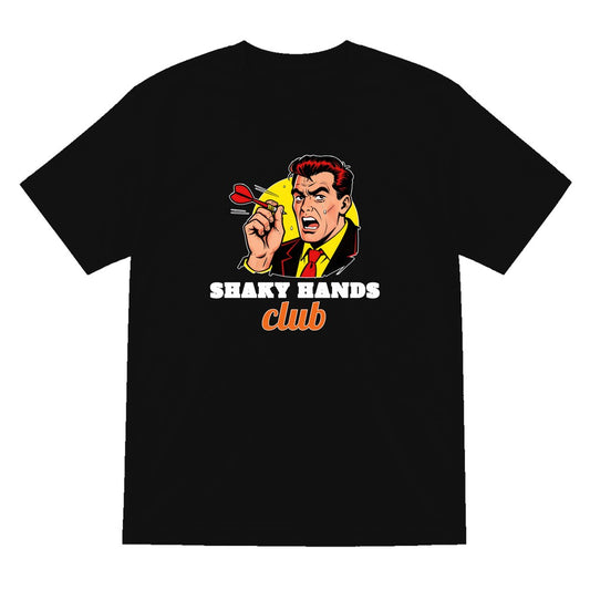 Shaky Hands Club Funny Darts T-Shirt & Sweatshirt T-Shirt in Black