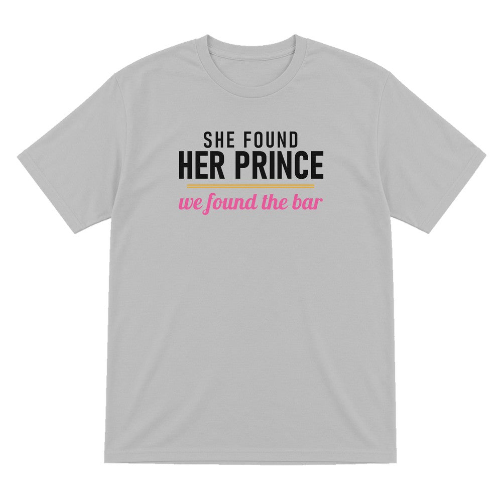 She Found Her Prince We Found The Bar Hen Do T-Shirt & Sweatshirt T-Shirt in Sport Grey