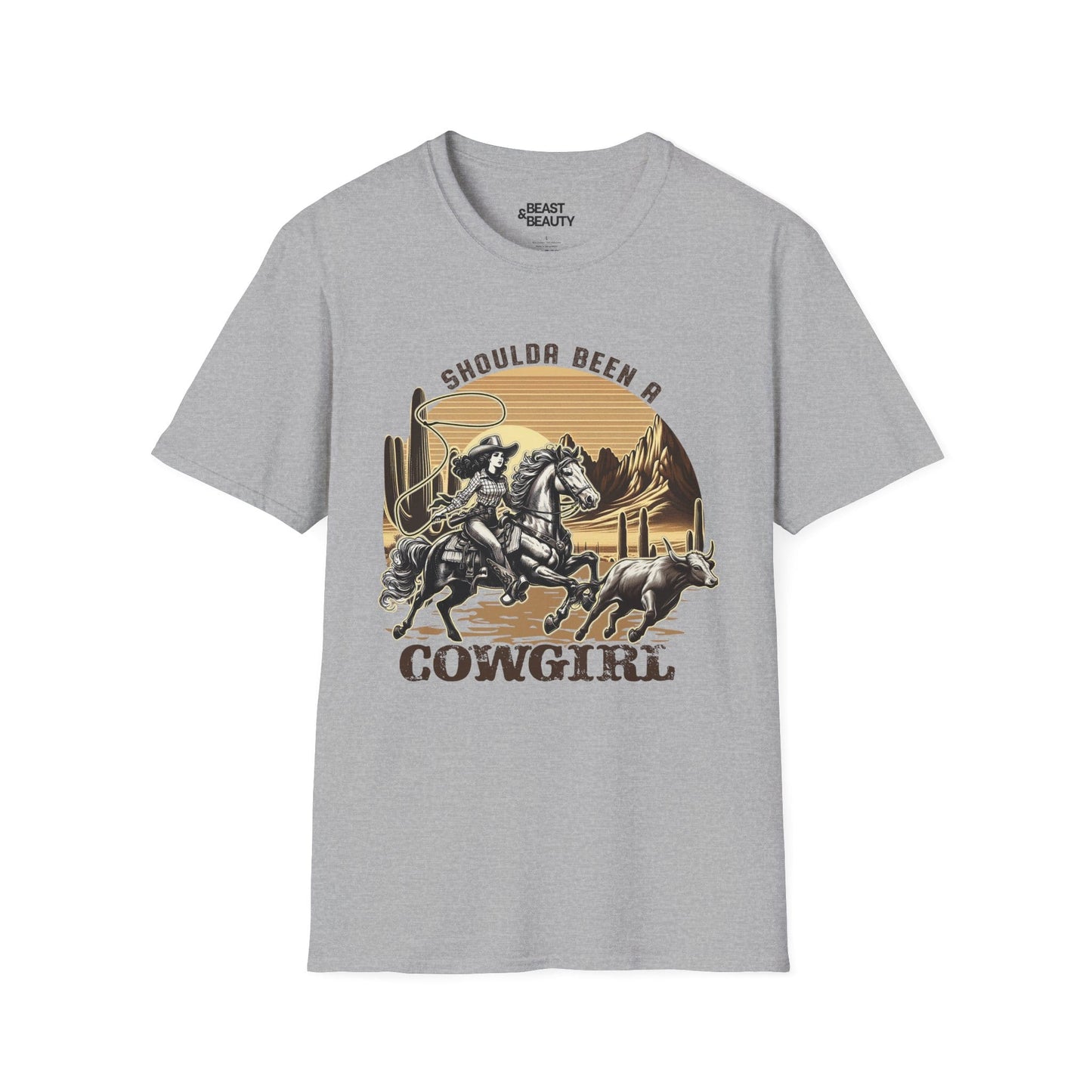 shoulda been a cowgirl t-shirt sport grey t-shirt cowgirl gift idea