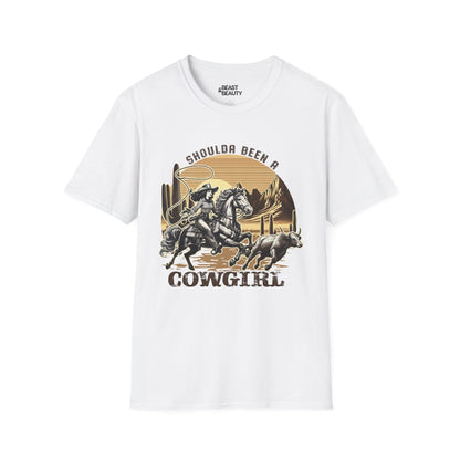 shoulda been a cowgirl t-shirt white t-shirt cowgirl gift idea