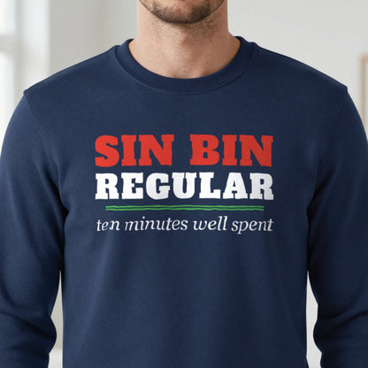 Sin Bin Regular Funny Rugby T-Shirt & Sweatshirt in another colour