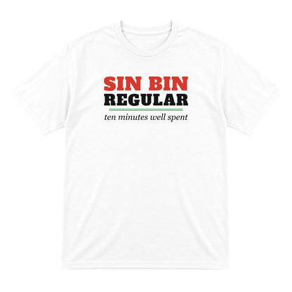 Sin Bin Regular Funny Rugby T-Shirt & Sweatshirt T-Shirt in White