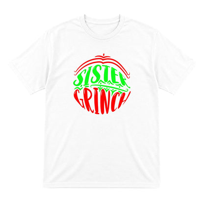 Sister Grumpy Green Christmas T-Shirt & Sweatshirt T-Shirt in White