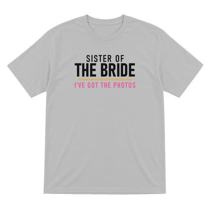 Sister Of The Bride I've Got The Photos Hen Do T-Shirt & Sweatshirt T-Shirt in Sport Grey