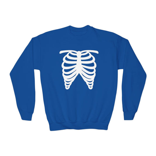 Skeleton Rib Cage Halloween Sweatshirt