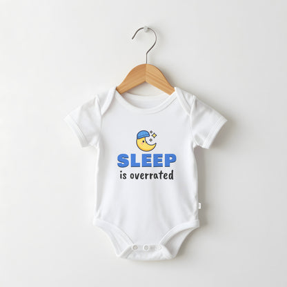 Sleep Is Overrated funny baby grow