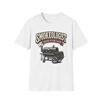 sport grey t-shirt with master of low and slow bbq humor