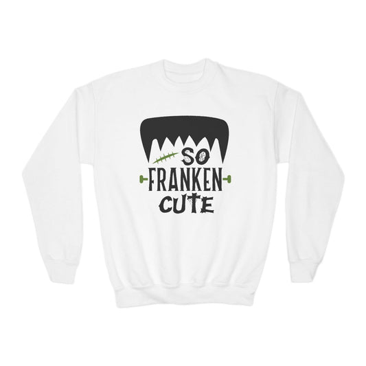 So Franken Cute Kids Halloween Sweatshirt