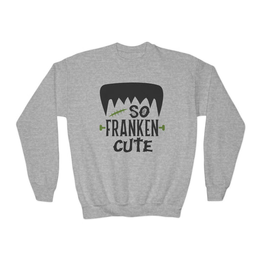 So Franken Cute Kids Halloween Sweatshirt