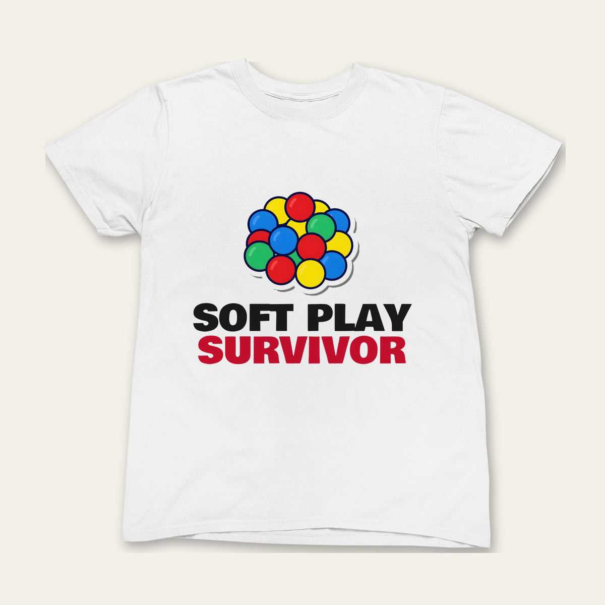 Soft Play Survivor & He Sat Down The Whole Time matching set grown-up t-shirt