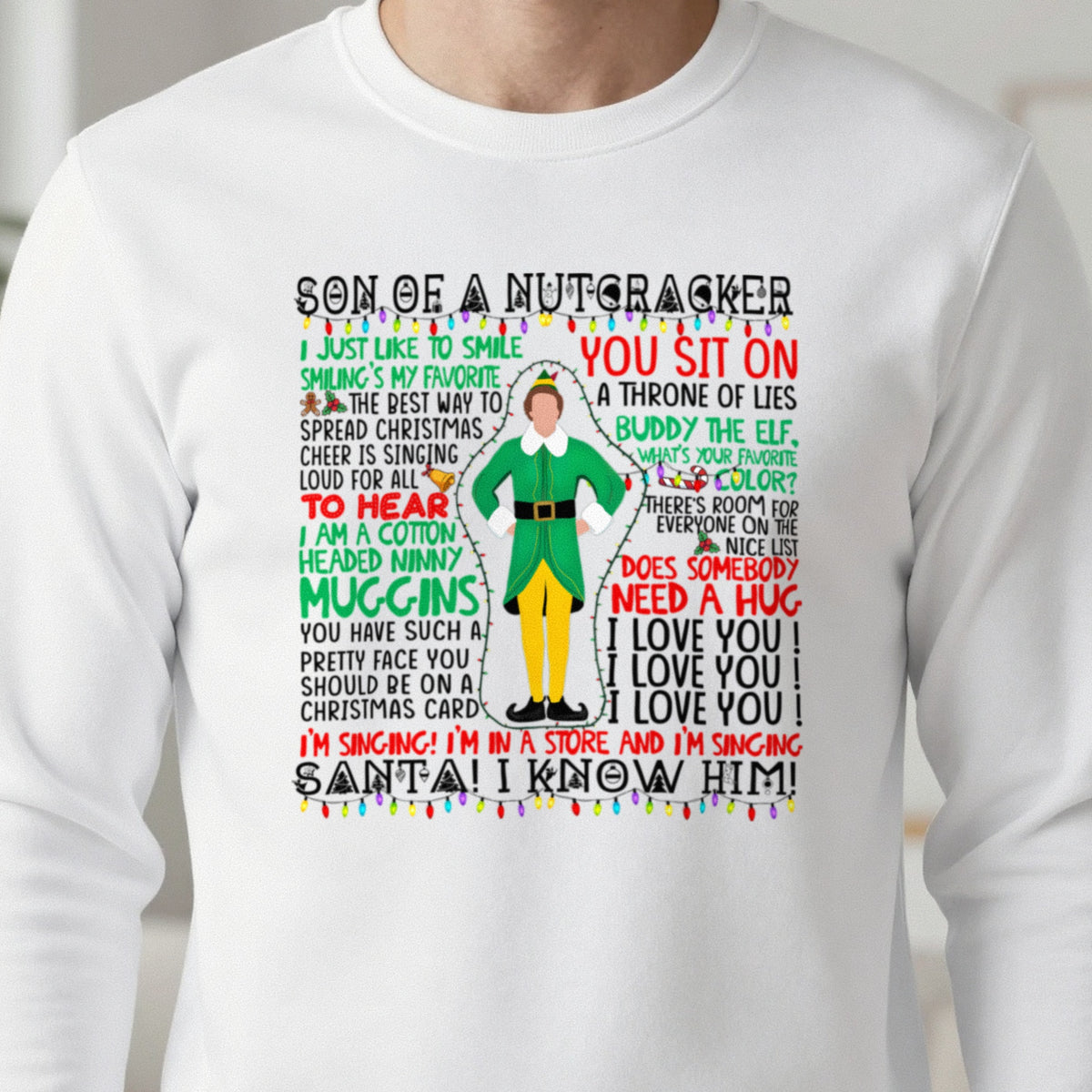 Son Of A Nutcracker Christmas Quotes T-Shirt & Sweatshirt close-up