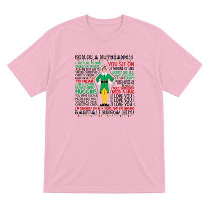 Son Of A Nutcracker Christmas Quotes T-Shirt & Sweatshirt T-Shirt in Light Pink