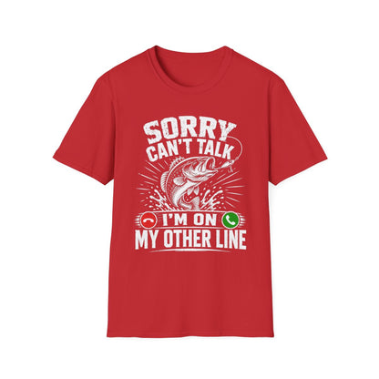 dark heather t-shirt with funny fishing quote for gift-giving