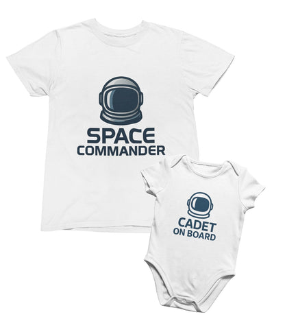 space commander & cadet matching t-shirt gift set t-shirt front product image