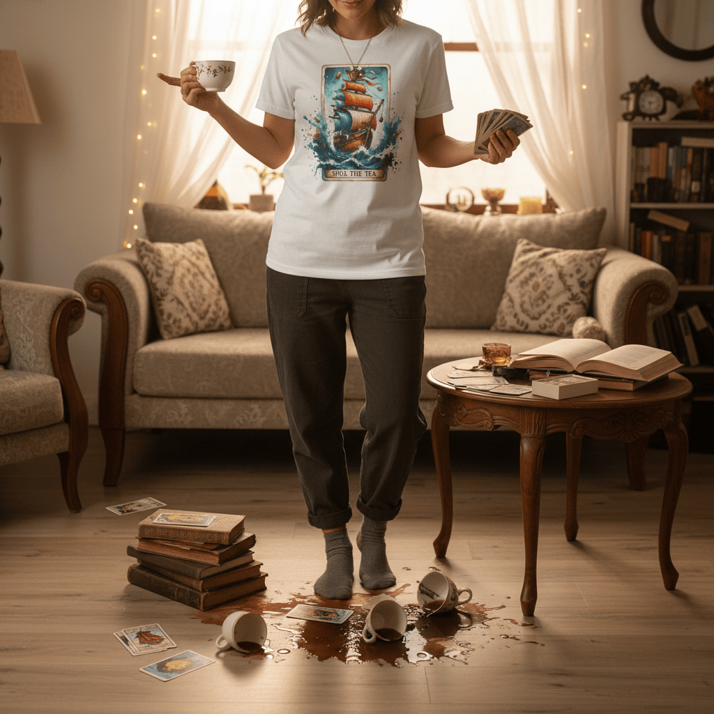 Spill The Tea Tarot Graphic T-Shirt t-shirt product image 8 from Beast and Beauty