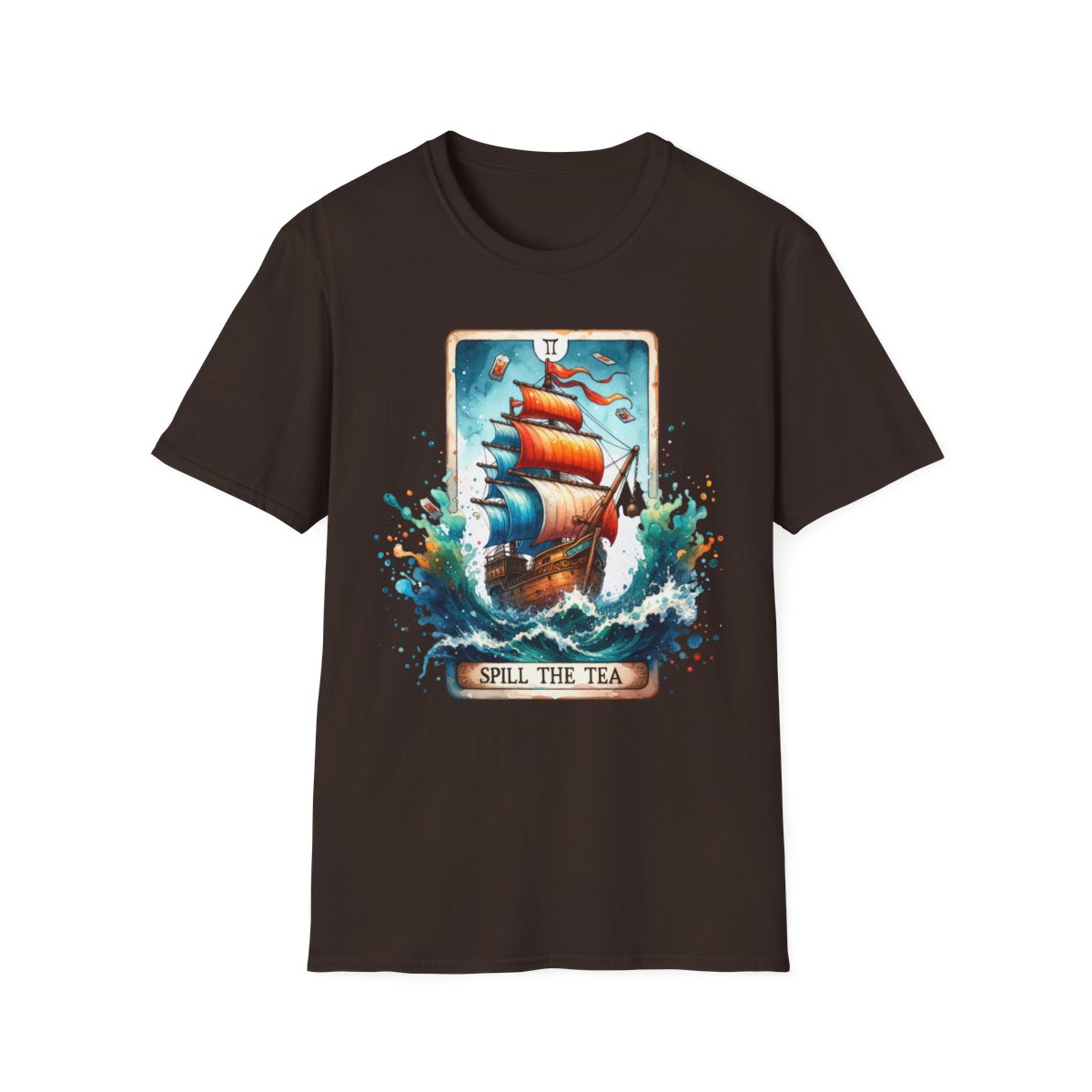 Spill The Tea Tarot Graphic T-Shirt - funny t-shirt by Cheeky Business