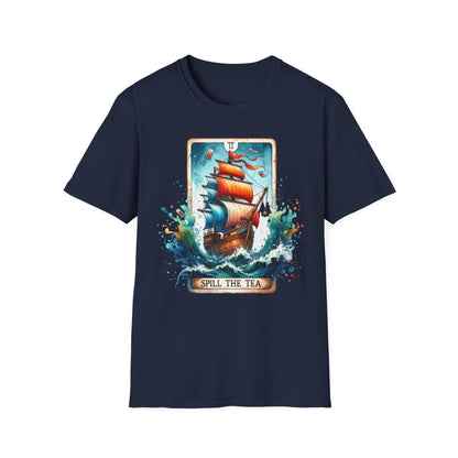 Spill The Tea Tarot Graphic T-Shirt - funny t-shirt by Cheeky Business