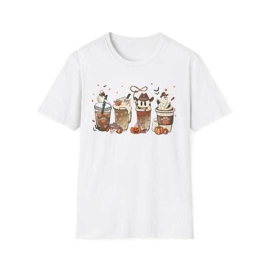 Spooky Halloween Coffee Drinks Graphic T-Shirt