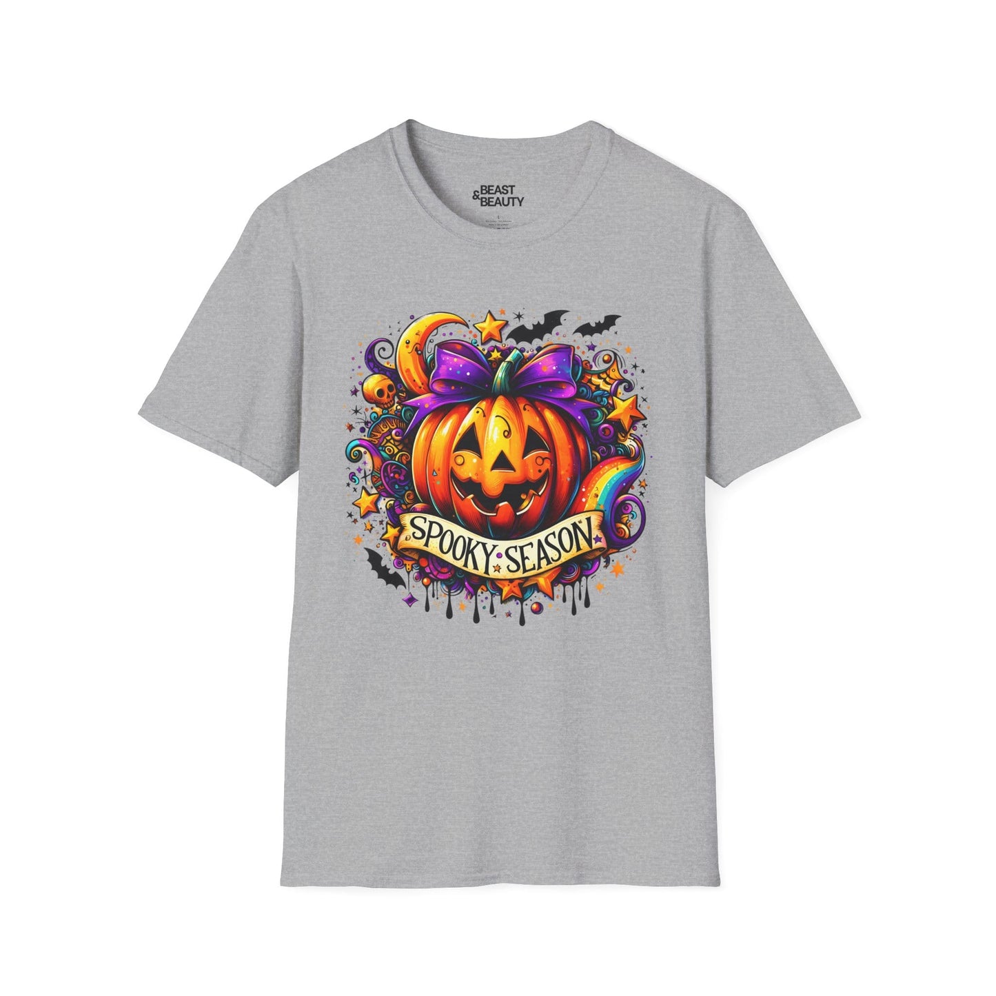spooky season pumpkin halloween graphic t-shirt t-shirt third colour product image