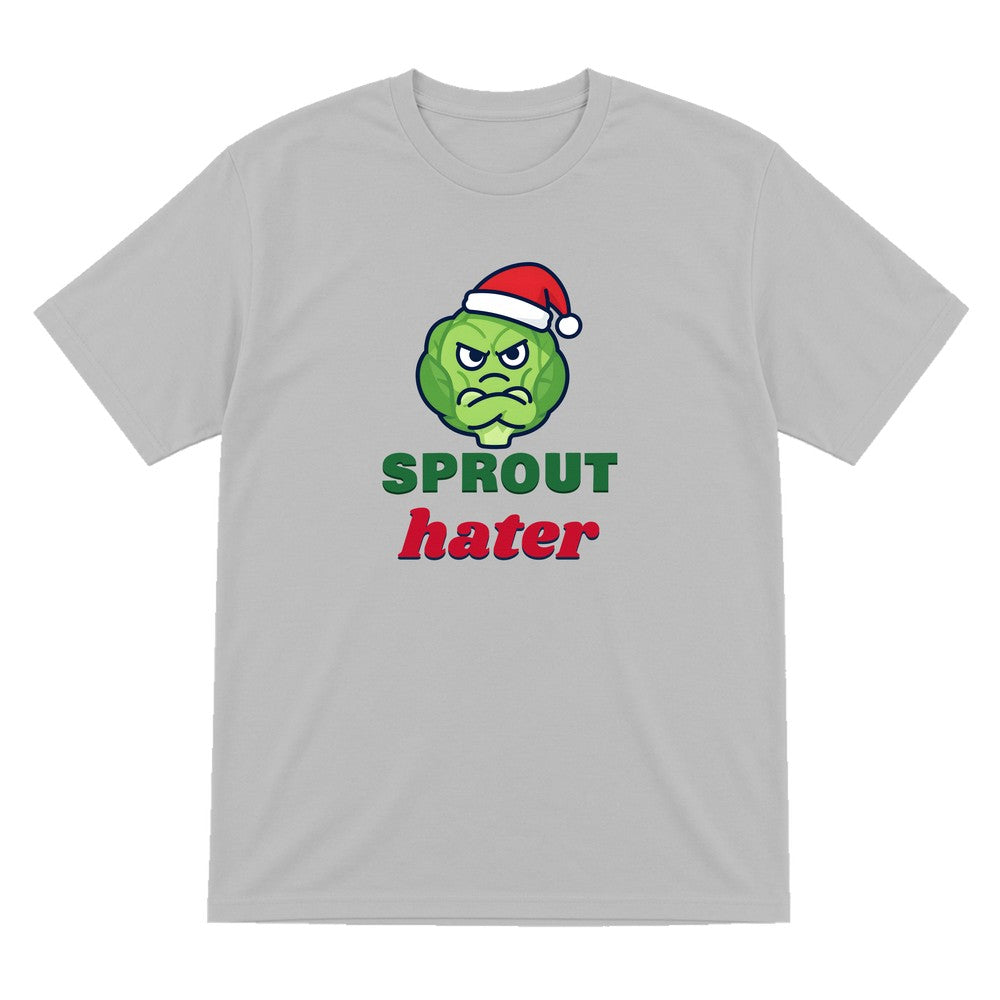 Sprout Hater Christmas Jumper & T-Shirt T-Shirt in Sport Grey
