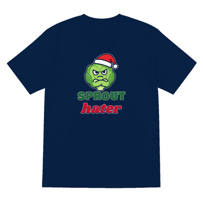 Sprout Hater Christmas Jumper & T-Shirt T-Shirt in Navy