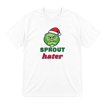 Sprout Hater Christmas Jumper & T-Shirt T-Shirt in White