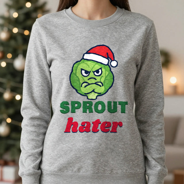Sprout Hater Christmas Jumper & T-Shirt | Funny Couples Christmas