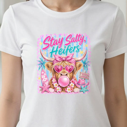 Stay Salty Heifers T-Shirt & Sweatshirt close-up
