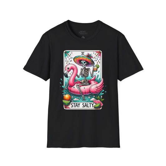 stay salty tarot graphic t-shirt t-shirt front product image