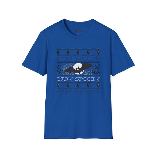 stay spooky bat halloween graphic t-shirt t-shirt alternate colour product image