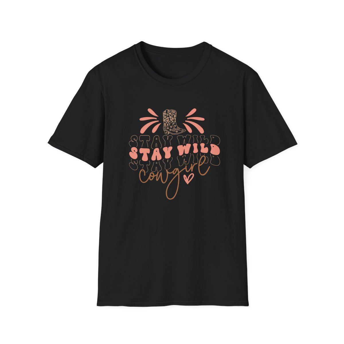 Stay Wild Cowgirl T-Shirt - funny t-shirt by Cheeky Business