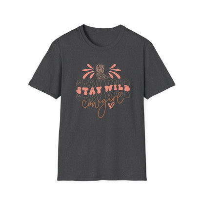 Stay Wild Cowgirl T-Shirt - funny t-shirt by Cheeky Business