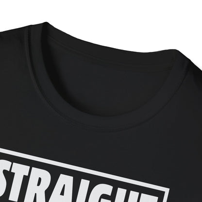 straight outta money dad t-shirt close up of printed graphic detail