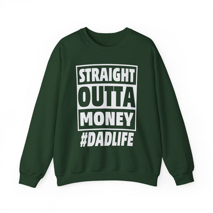 dark heather sweatshirt with straight outta whiskey funny spirit lover design