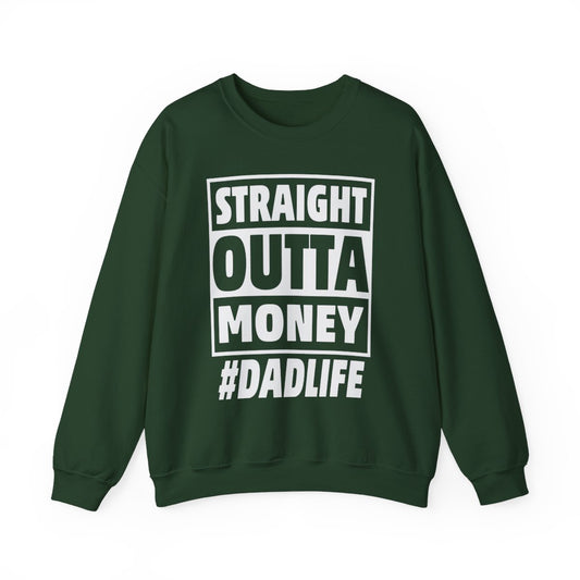 dark heather sweatshirt with straight outta whiskey funny spirit lover design