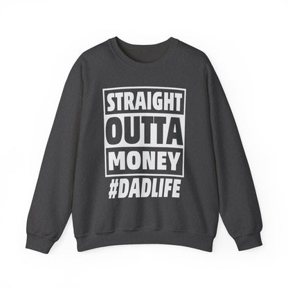 red sweatshirt with straight outta whiskey alcohol humor print