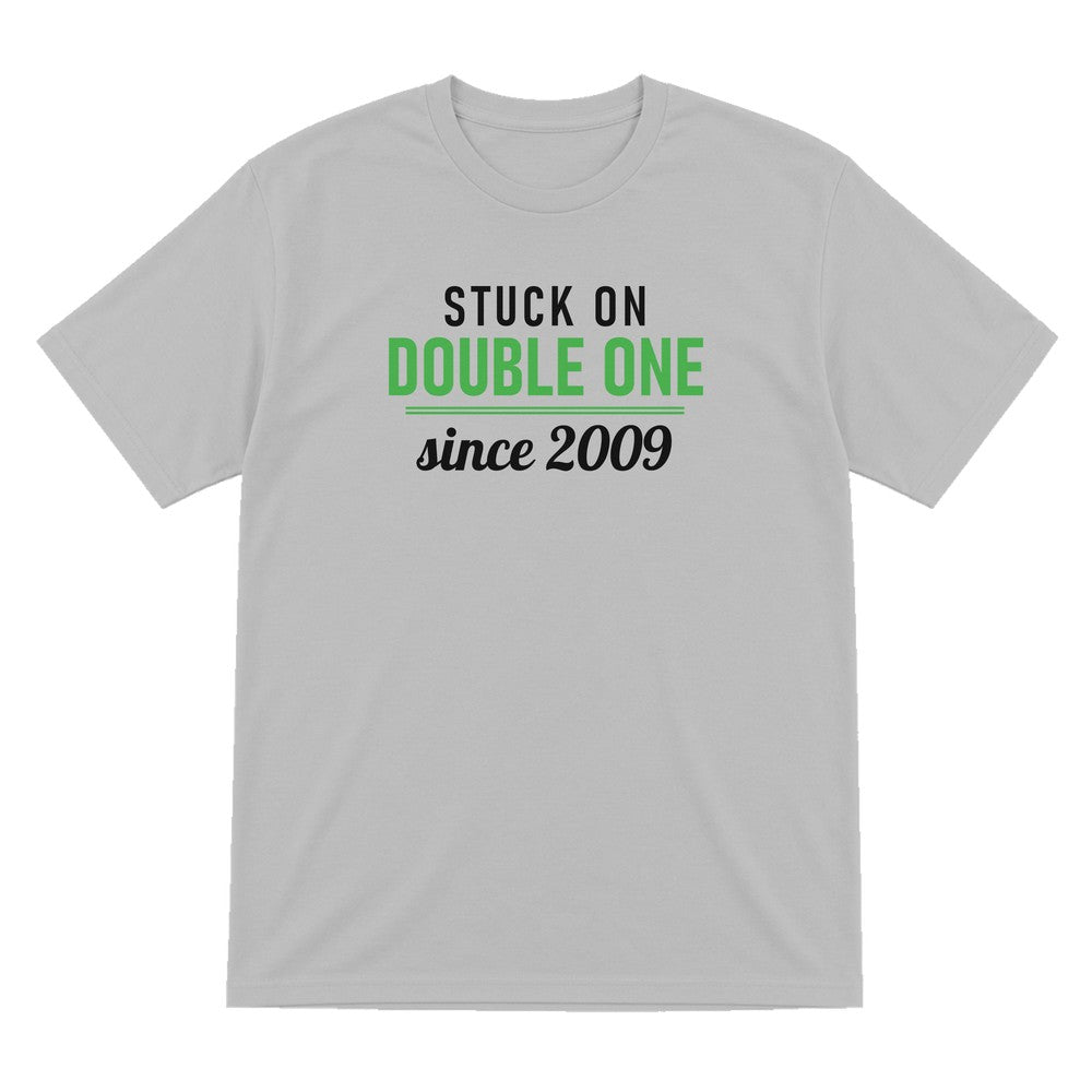 Stuck On Double One Since 2009 Funny Darts T-Shirt & Sweatshirt T-Shirt in Sport Grey
