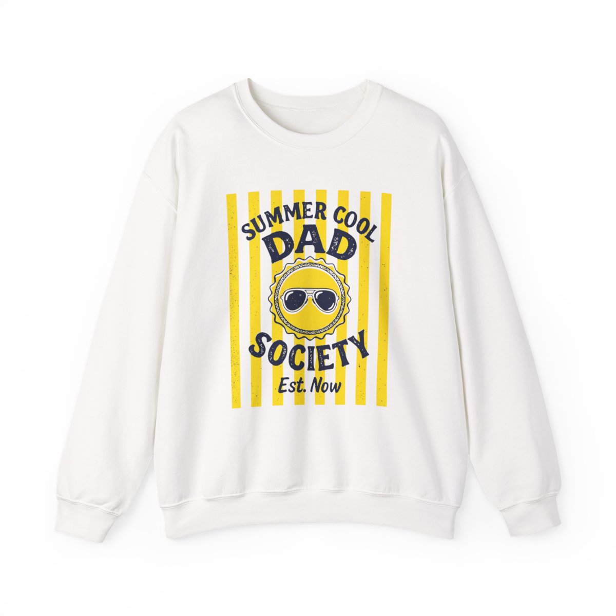 light pink sweatshirt with Cool Dad Society funny dad design