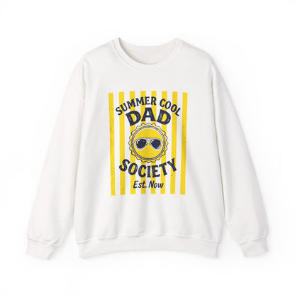 light pink sweatshirt with Cool Dad Society funny dad design