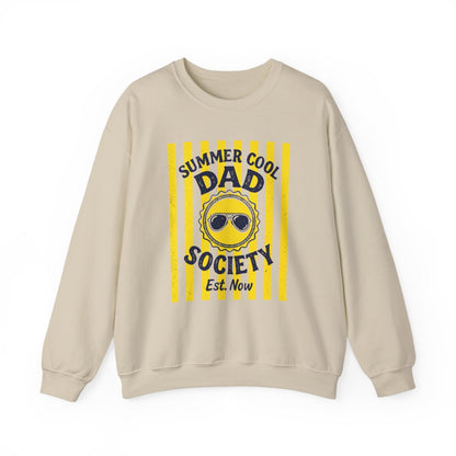 sport grey sweatshirt with Cool Dad Society slogan for fathers day