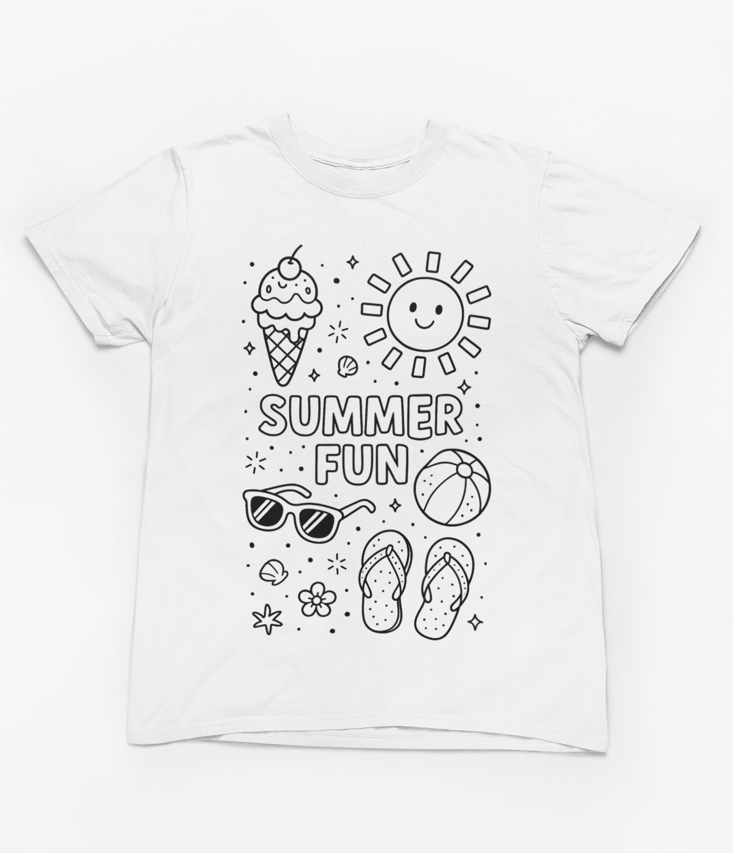 summer fun colour-in t-shirt t-shirt second colour product image