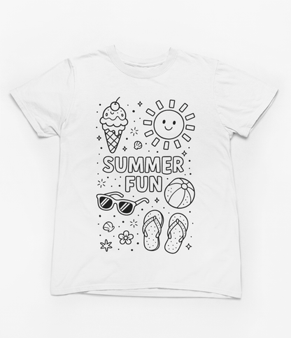 summer fun colour-in t-shirt t-shirt second colour product image