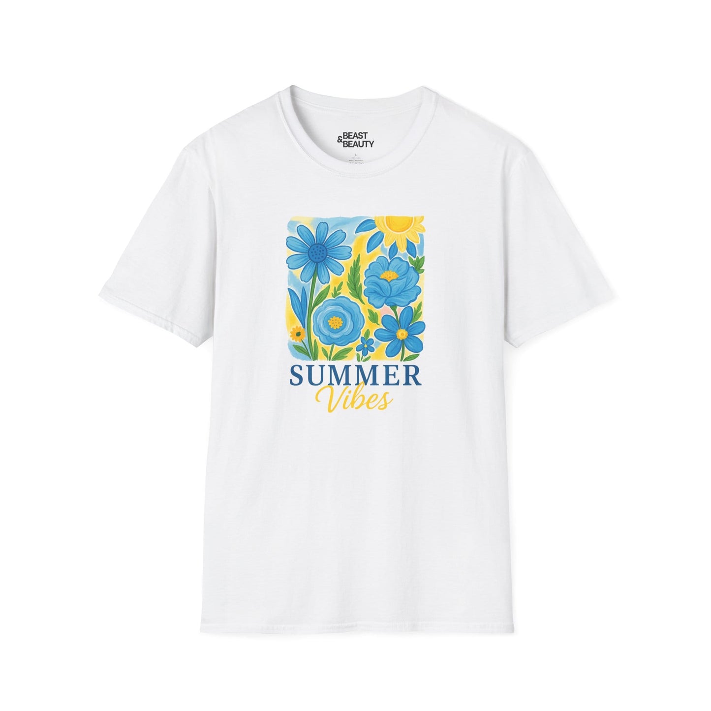 summer vibes floral t-shirt white t-shirt gift gift idea