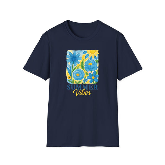 Summer Vibes Floral T-Shirt - funny t-shirt by Cheeky Business