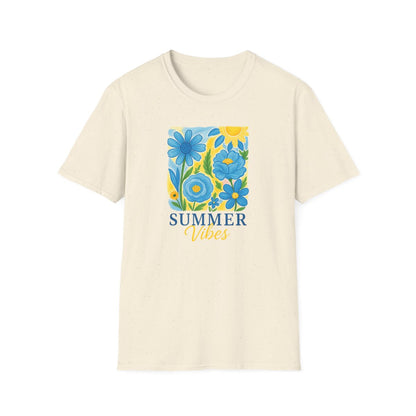 Summer Vibes Floral T-Shirt - funny t-shirt by Cheeky Business