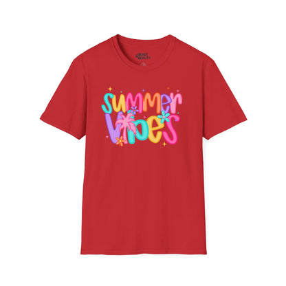 summer vibes t-shirt red t-shirt gift gift idea
