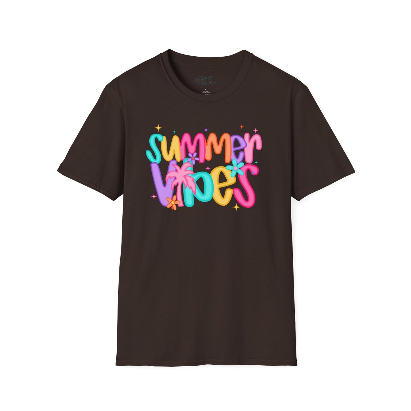 summer vibes t-shirt dark chocolate t-shirt gift gift idea