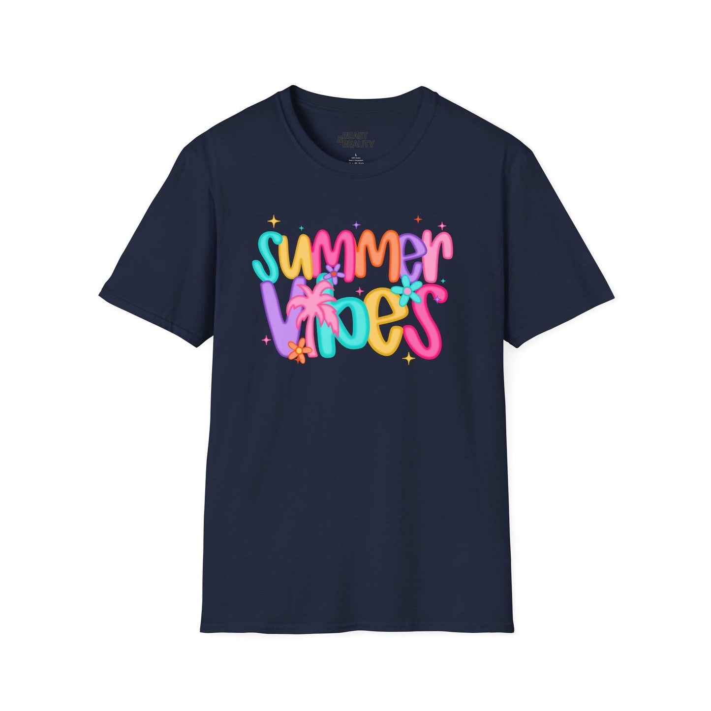summer vibes t-shirt navy t-shirt gift gift idea